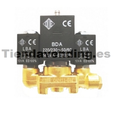 Conjunto electroválvulas 2+3+2 vías 230v Colibrí Necta