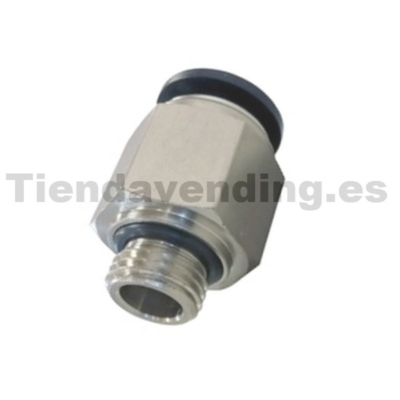 Racor toma rápida 6 mm - rosca 1/8" macho recto grupo Lavaz
