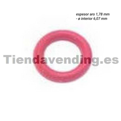 Junta aro "O" 02025 silicona roja bloque electrovalvulas Ne