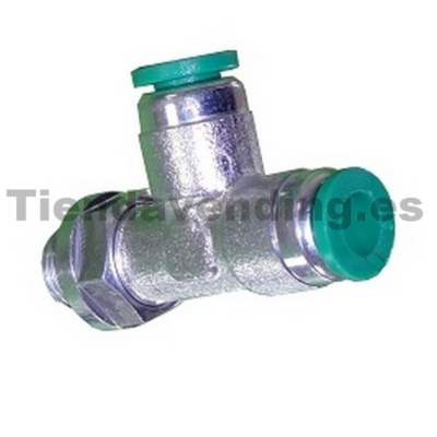 Racor en L 1/8 M - 6 mm - 6mm tomas rápidas