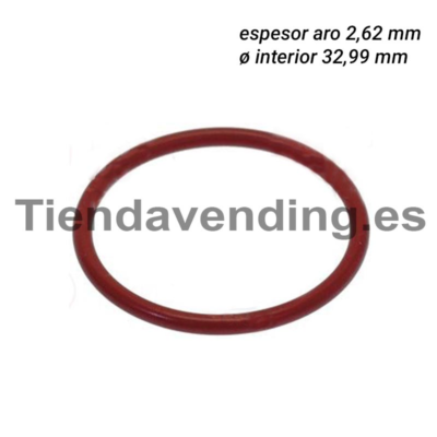 Junta batidor soluble Bianchi ARO "O" 03131 silicona roja