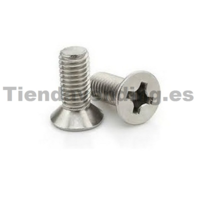 Tornillo de estrella cabeza avellanada M3x6 inoxidable